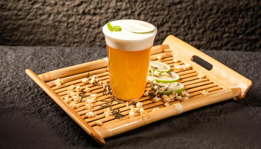 火鍋春季甜品，加盟店新品，抹茶奶豆腐！